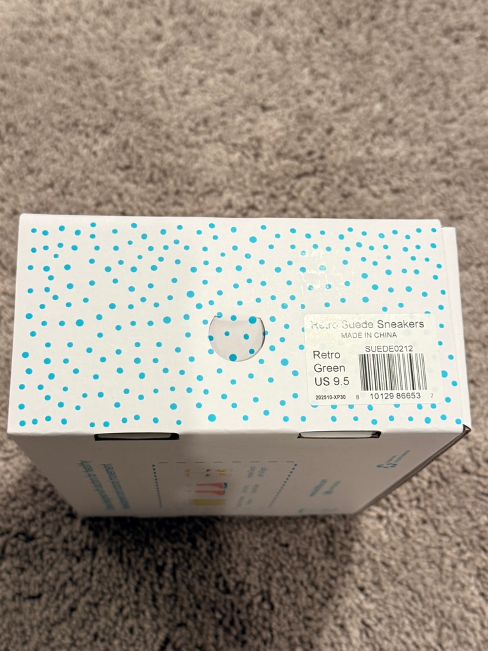 NIB Ten Little Retro Suede Sneakers / Old Size 9.5 - Picture 3 of 3